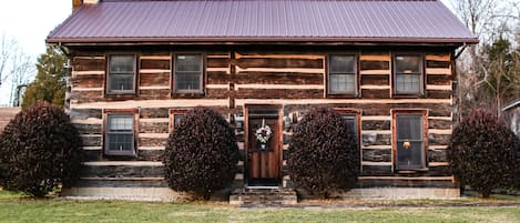 Cabin exterior facing the road