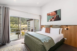 Master bedroom with private balcony