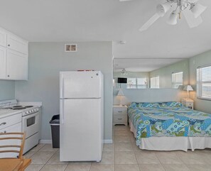 Kitchen with Full Size Fridge