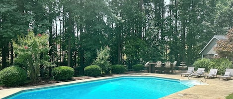 Private backyard pool