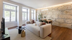 Spacious living room with a big and comfortable couch #lovely #sweet