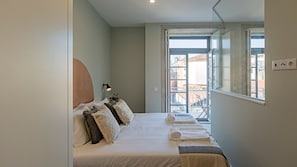The balcony can be accessed through the bedroom #balcony