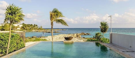 Enjoy the pool with sounds of the ocean