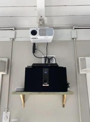 Projector and Bose speakers
