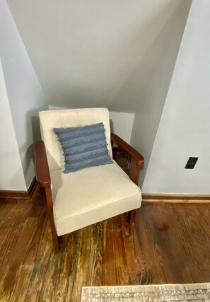 Comfy chair in bedroom
