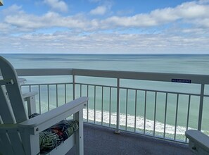 Relax with perfect oceanfront balcony views of the gorgeous Atlantic Ocean!  