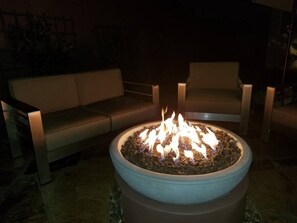 The fire pit will become a gathering place for your group.