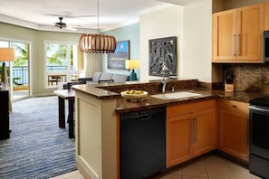 Spacious villa with a separate living and dining area (Oceanfront).