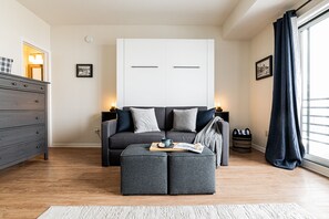 Sitting Area and Queen Murphy Bed