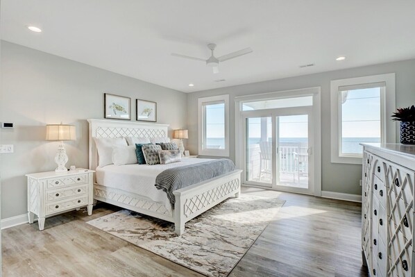 Ocean View Master Bedroom on Top Floor