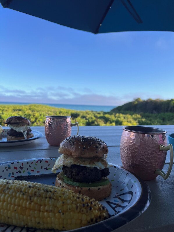 Burgers at the beach…