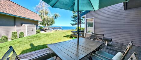 Take in those Lake Tahoe views while sipping your morning coffee - Take in those Lake Tahoe views while sipping your morning coffee on the back patio.