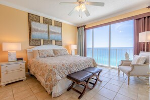 Gulf front master bedroom.