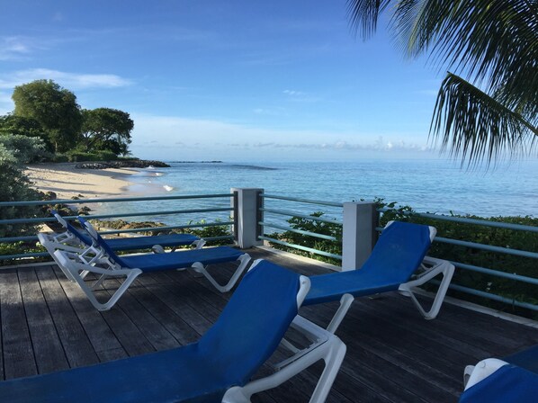 view from deck at the Beach club