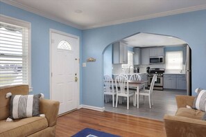 Dining area and kitchen