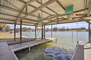 Boat slip included with rental