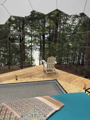 Privacy with a view of your lake dock.