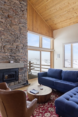 Living Room with Fireplace