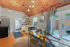 Plenty of dining space off the kitchen