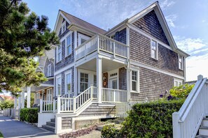 Listen to the roar of the ocean from the deck