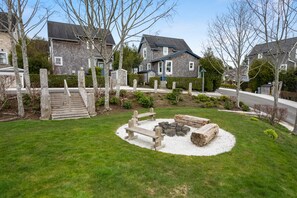 View of the home from Lily Walk Park fire pit