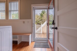 Drop your gear in the mudroom off the entry