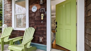 Have your coffee on the covered front porch