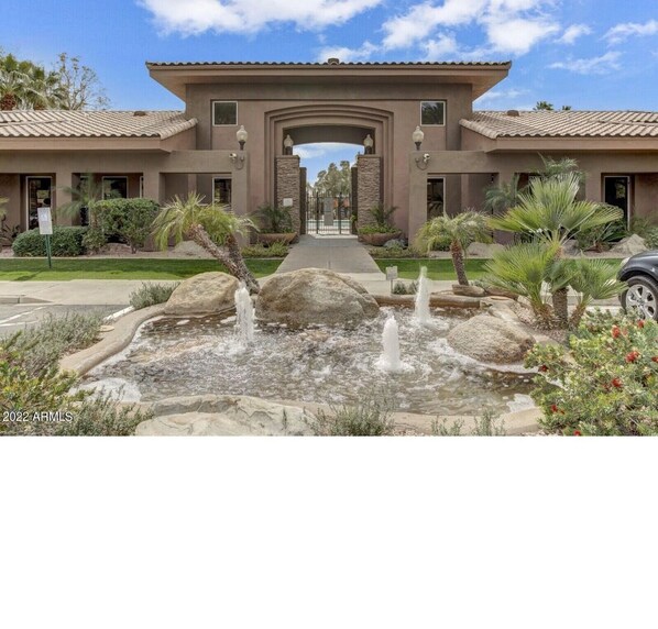 Front Entrance, Gated N Scottsdale condo, Acoma and N Scottsdale Rd