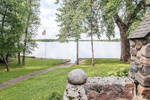 Walkway to 350' of Lake Belle Taine shoreline