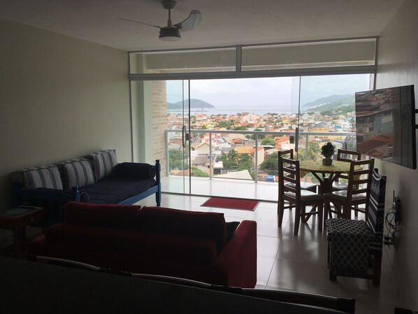 Living room facing the East so one can see the moonrise and sunrise