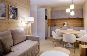 Curb your appetite by indulging on a snack in your kitchenette!