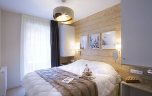 Drift to sleep in a comfortable bed after a wonderful day outside.