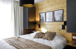 Drift to sleep in a comfortable bed after a wonderful day outside.