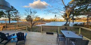 View of deck from Kitchen