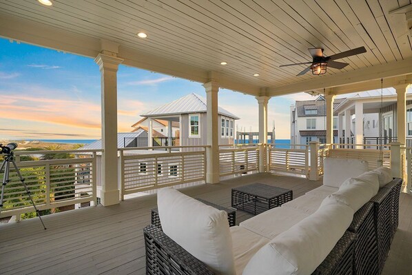 Hermosa Manor - Luxury Vacation Rental Beach House with Private Pool, Game Room, and Ocean Views from Balcony in Seagrove Beach, Florida - Five Star Properties Destin/30A