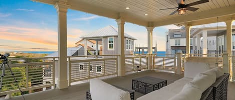 Hermosa Manor - Luxury Vacation Rental Beach House with Private Pool, Game Room, and Ocean Views from Balcony in Seagrove Beach, Florida - Five Star Properties Destin/30A