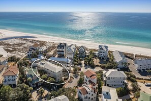 Hermosa Manor - Luxury Vacation Rental Beach House with Private Pool, Game Room, and Ocean Views from Balcony in Seagrove Beach, Florida - Five Star Properties Destin/30A