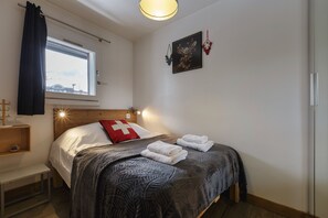 Comfy double bed in bedroom