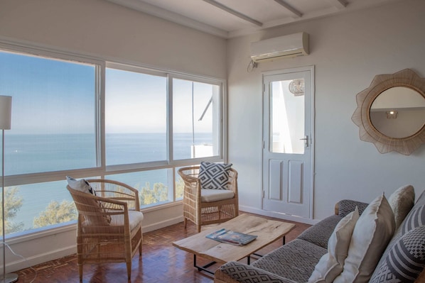 Living room with sea view