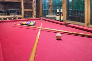 Magic Mountain's pool table