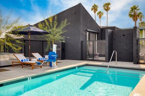 Luxe shared pool and lounge area.