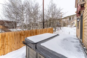 Private hot tub.