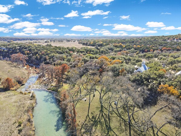 Private waterfront access to the Blanco