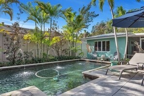 Pool house paradise. 