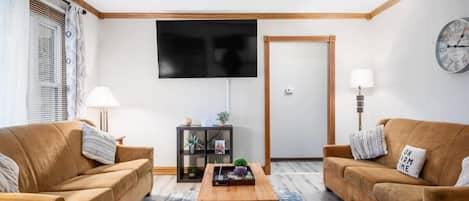 Comfortable Living Area with Roku TV