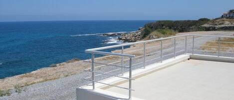 Sea view from terrace of lower apartment