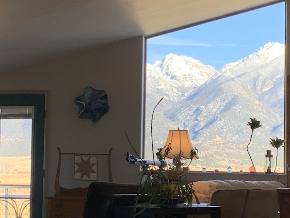 Our mountain views of the Sange de Cristo Range in Rio Grande National Forest