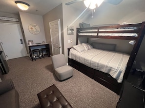 Queen Bed w/ Twin Bunk
