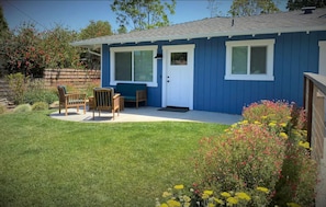Front door, Private fenced yard