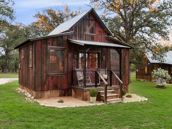 The Nest is a cozy cabin that sleeps 2